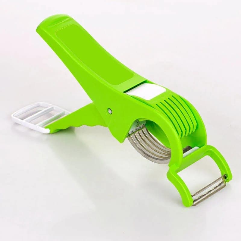Vegetable Cutter for Kitchen | Manual Veg Cutter, Onion Cutter, Potato Slicer | Stainless Steel Blade Kitchen Cutting Tool